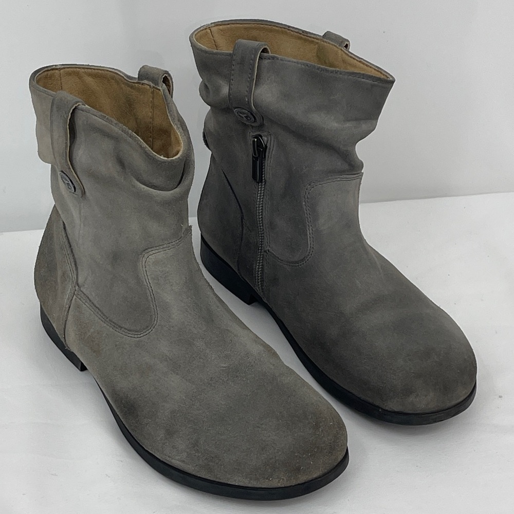 Birkenstock Suede Lined Slip On in Light Gray WOMENS SIZE 37 SLOUCH